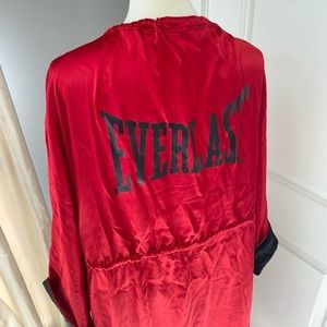 ZARA EVERLAST red satin robe kimono